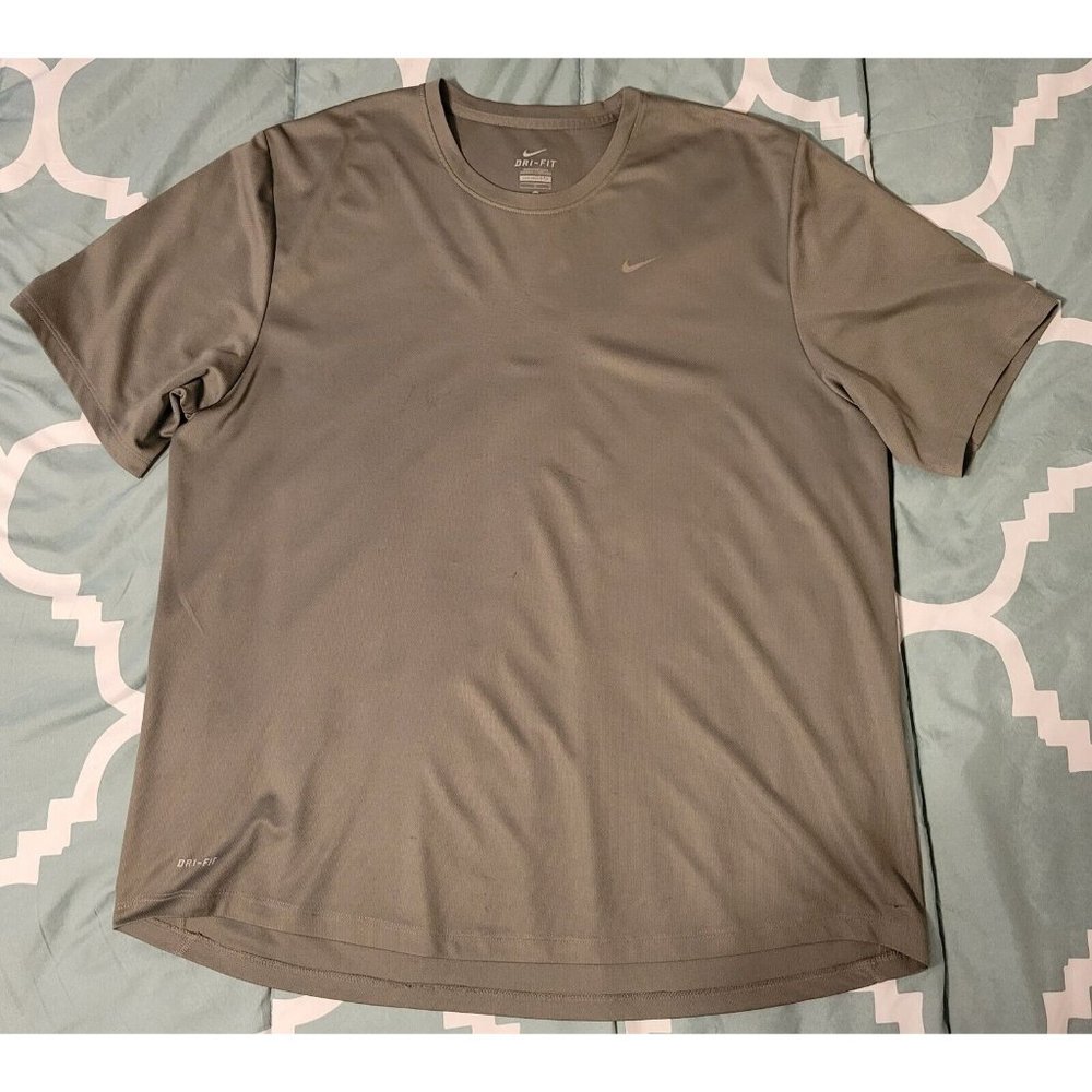 Nike Dri Fit Shirt Gray Size Large